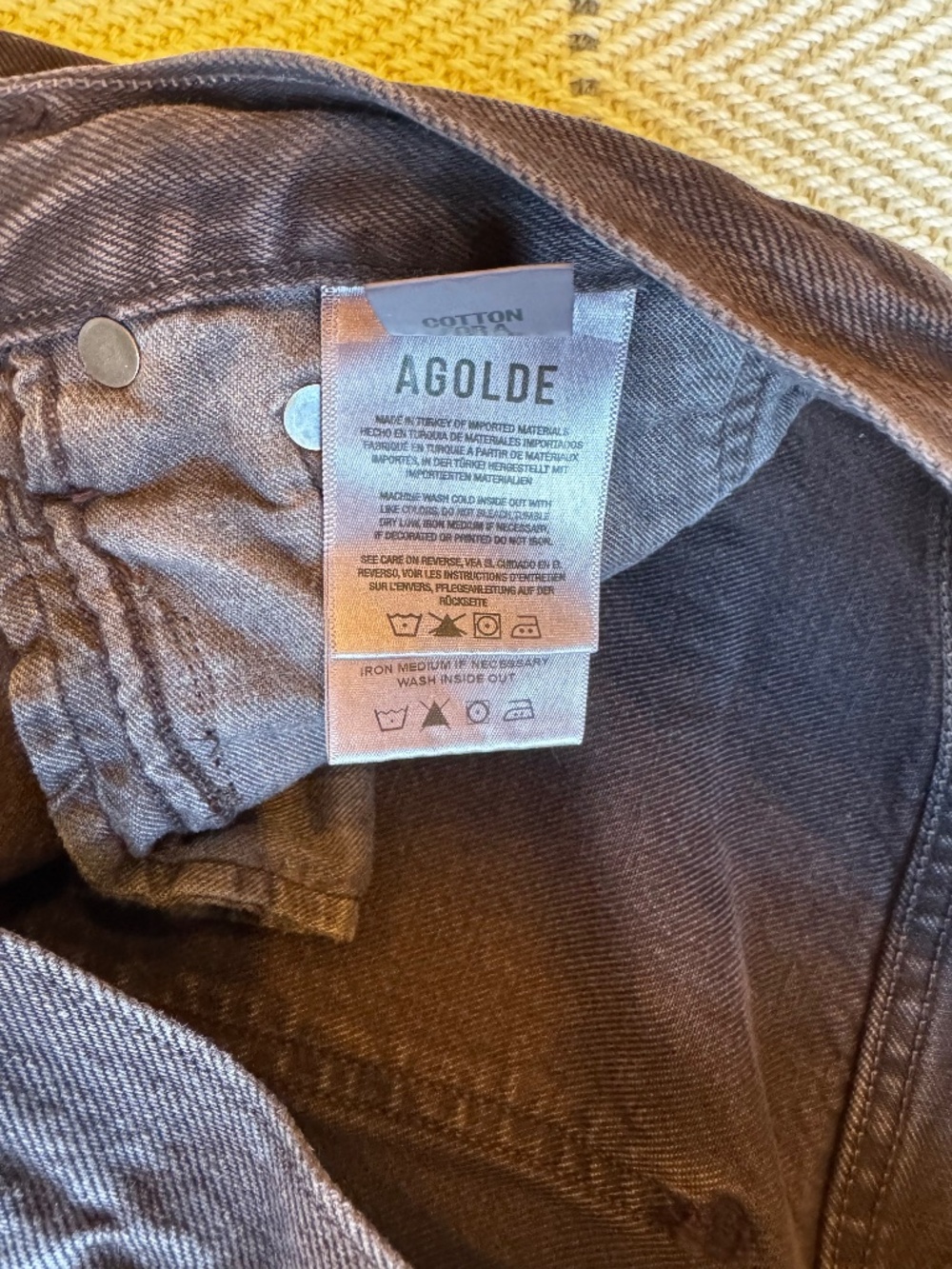 AGOLDE Ren High Rise Wide Leg Ankle Jeans in Sloe Berry size 28 - Picture 10 of 12